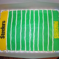 Super Bowl Xlv 2011 This was my first attempt at a Frozen Butter Cream Transfer. The cake took longer than I planned and I was tired and pressed for time so I...