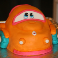 Vw Bug Cake Blueberry cake with homemade fondant.