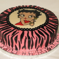 Hot Pink Zebra WASC. Hot pink BC with black MMF zebra stripes. Betty Boop FBCT.