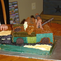 Mator I carved Mator from a couple of cake layers, no molds were used. The tow is made from candy bars and licorice. The entire cake is covered...
