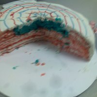 Flag Cake Hidden Flag cake