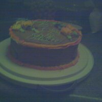 Birthday Cake Made a cake for a co-worker's birthday.