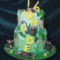 Monkey Jungle Cake I made this cake to enter into a cake decorating competition. I won first place in the novelty cake section. I was so surprised! It was...