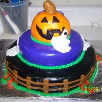 Pumpkin's And Ghosts I did this for my niece's 5th birthday.