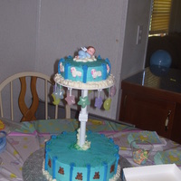 Dreams Of Baby I made this cake for a friends baby shower. All blue! She was expecting a boy.