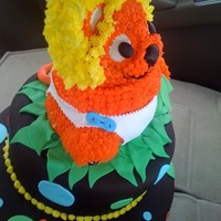 Lion Cake Lion made using teddy bear mold. Fondant & buttercream decorations.