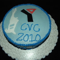 Ymca Cvc 2010 Ameretto cake with milk chocolate filing. Buttercream icing with fondant accents.