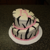 Wild Time! Customer ordered this cake for herself for her birthday. Funfetti cake covered in MMF.