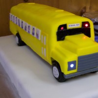 School Bus Cake My son's pre-school Graduation, they got to ride the school bus for the first time to go to kindergarten so they know what it will be...
