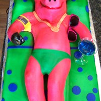 Pig On A Pool Float This pig was made for a summer party that is typically a pig roast. This year it was a beef bar-b-que so the pig got a break. He's...