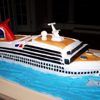 Cruise Ship This was one of my first cakes, I made it for my wife's birthday.