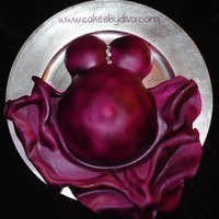 Purple Belly Cake This is a belly cake that I made for a client's baby shower.