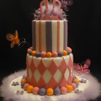 In The Spirit Of Fancy Nancy I made this cake for a client of mine to take to the expos that she is doing this summer. She has added my cakes to her party packages, and...