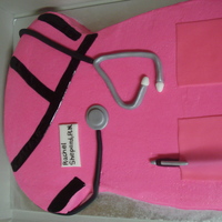 Rn Graduate Cake The cake I made for my best friend's nursing school graduation. Buttercream finish, except for the pocket, pen, and stethescope. Had...
