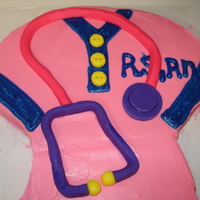 Nurse Graduation Cake The "rough draft" I did for my best friend's nursing school graduation. Not that great, but only the second cake I've...