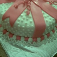 My First Cake This was my FIRST experience with a fondant cake. It was fun, but nothing fancy. I started in October of '09