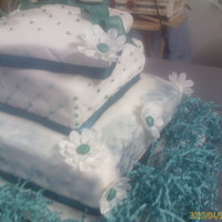 7 Years Of Bliss The cake is a yellow buttermilk cake 3 layers 9x13 at the bottom, top tier is 8x2 bottom is filled with raspberry and iced with buttercream...