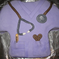 Scrub Top Cake I made this cake for my mom who is a nurse. They were having a party in Pediatrics and needed a cake. I have no formal training AT ALL!! I...