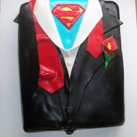 Superman Grooms Cake 