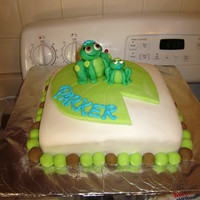 Frog Baby Shower Cake I don't like this cake.