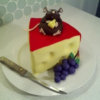 Rat And Cheese I was trying out a new recipe and had a 10 inch layer of cake with nothing to do with. So, cut it in a wedge and made some cheese. The...