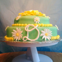First Customer Cake! Bridal Shower! Within a week of posting my first tiered cake online, I had a customer for a bridal shower! This is my second attempt at fondant. It's...