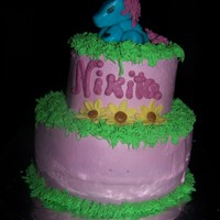 My Lil Pony A My Lil Pony cake. Pony is made of Fondant.