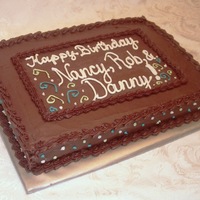 Chocolate Sheet Birthday Cake Chocolate sheet birthday cake for office party