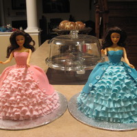 My Twins Birthday Princess Cakes 