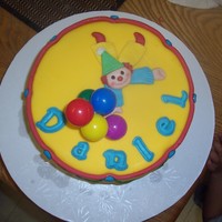 Upside Down Clown the clown was make form the book of THE CAKE DECORATOR'S MOTIF BIBLE.GREAT BOOK!!!!