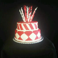 Geometric Really not sure what to call this one. This lady had a picture similar to this one and wanted it made for a birthday party. I made yellow...