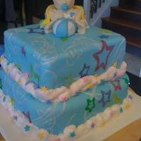 My First 2 Tier Cake this is my first 2 tier cake just new to cake decorating