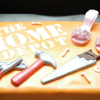 Home Depot Birthday Cake I made this cake for a friend who's girlfriend loves Home Depot and Shoes.