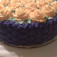 Basket Of Roses My wife made this ccake