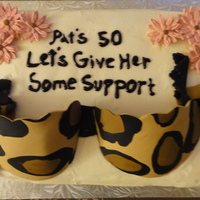 50Th Birthday Cake I made this for a client's sister who was turning 50. She wanted something comical and I suggested this after seeing a bunch of them...