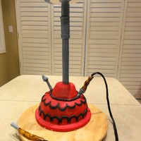 Hookah Cake I made this for a gentleman that was turning 30. This was my first 3D cake, and thanks to Adevag (Sofia) for all her help. The red part is...