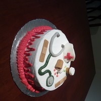 Nurses Cake My friend's work had a contest for nurses day. So we made a cake for their dept.