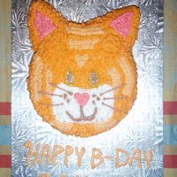 Kitty Cake Red Velvet Cake made to look like a Cat