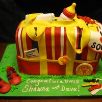 Manchester United Soccer Cake This cake was for a couple that's crazy about the Manchester United Soccer team.