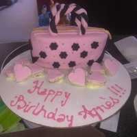 Handbag Cake Made this for my sister- in- law's birthday. I would have liked to make a few more accessories but didn't have time. Took me a...
