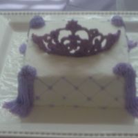 Tiara Sorry this is a little blurry. This is for my 3 year old princess. I made her a castle cake and I decided I would make her a tiara as well...