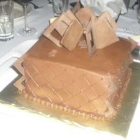 Hanzels_Birthday.jpg buttercream cake, chocolate accents