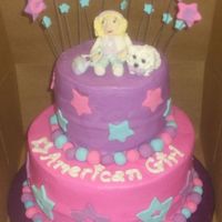 American Girl They wanted an American girl theme. So I attempted to make an American girl that looks like her. And then I made the dog from American girl...