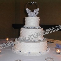 Kelly this cake is on short pillars to make a very small gap between the layers