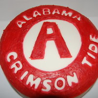 Alabama Roll Tide Chocolate Cake covered in Fondant / Chocolate