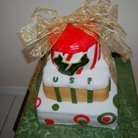Usf Graduation / Holiday Cake This cake was made for a USF graduate celebration / holiday party.