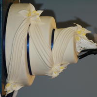 Fondant Draped With Calla Lillies 