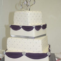 Purple And Silver Cake 