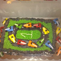 Race Cake Track Cupcakes 