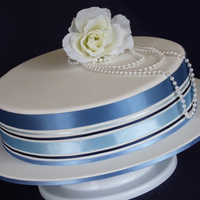 Simple Wedding Cake A very easy wedding cake for a bride who wanted things simple! 12" Chocolate Mud. Thanks for looking = )